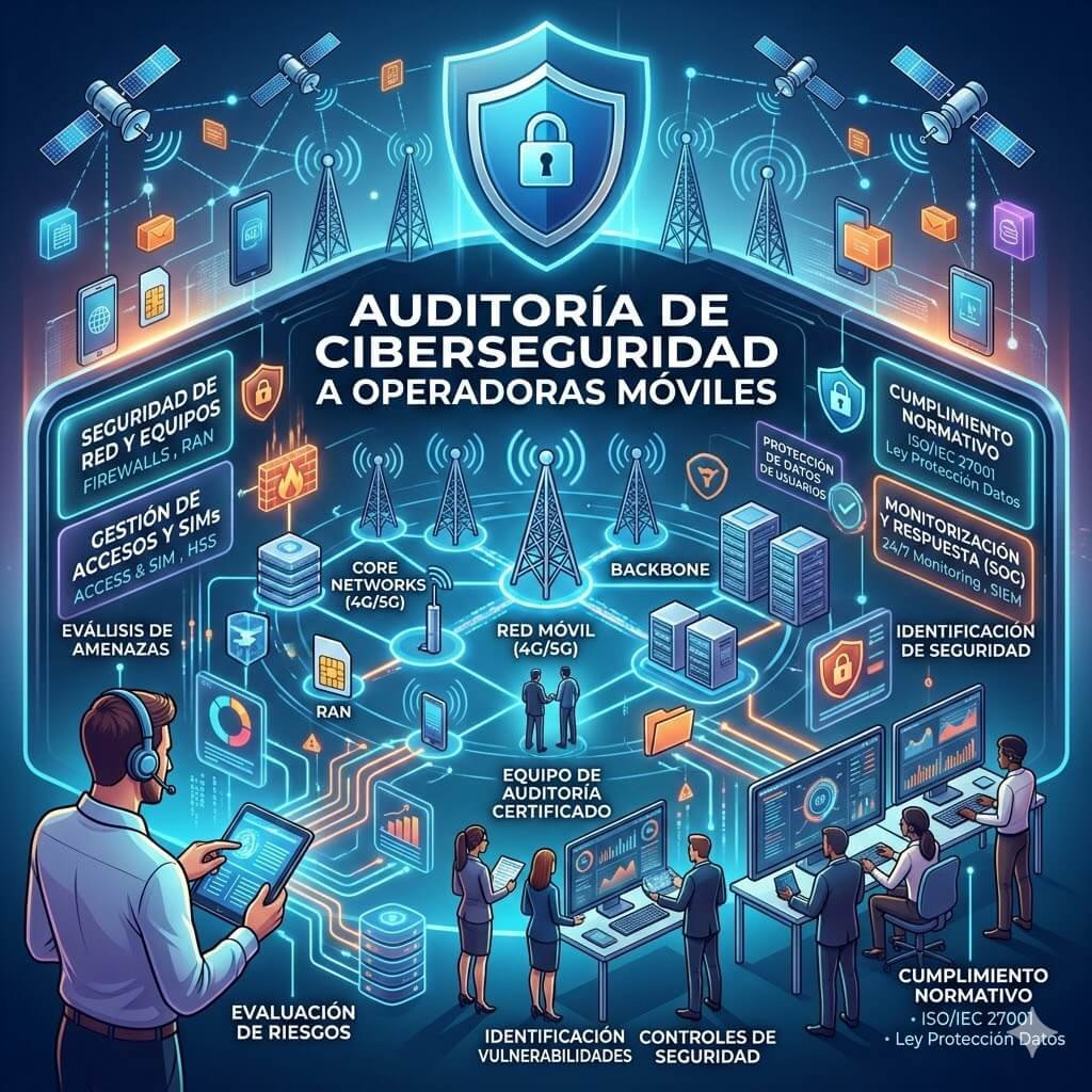Auditoria seguridad a operadoras Móvil